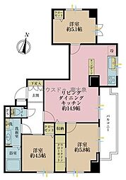 間取図画像 3LDK