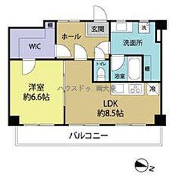 グランドハイム保谷 1LDKの間取図画像