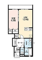 セルティスII 1LDKの間取図画像