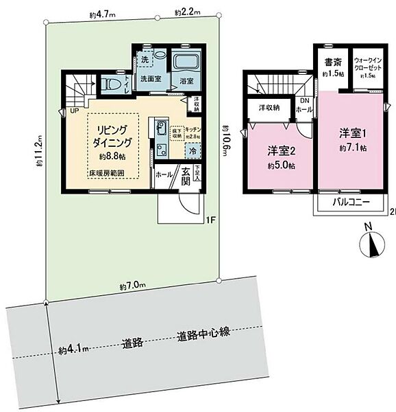 間取りを拡大表示