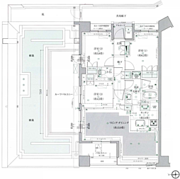 パークハウス東中野リヴゴーシュ 3LDKの間取図画像