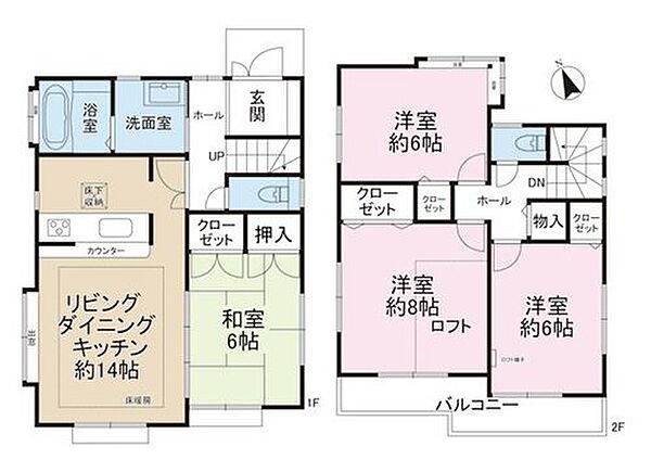 間取りを拡大表示
