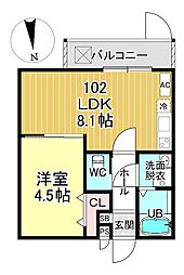 間取図画像 1LDK