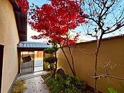 玄関までの石畳が風情たっぷり。紅葉の時期はモミジがとっても綺麗です♪