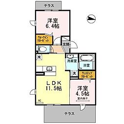 ファミリア金剛 2LDKの間取図画像