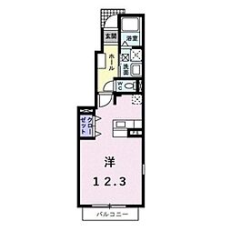 グリーンアンジュ2 ワンルームの間取図画像