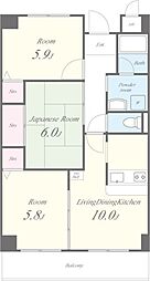 エクセレンシーアイ 3LDKの間取図画像