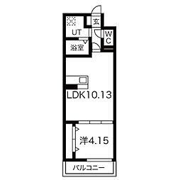 FREEDOMresidence堺深井沢町 1LDKの間取図画像