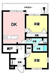 ソフィアグリーンサイド川口 2SLKの間取図画像