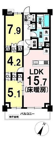 間取りを拡大表示