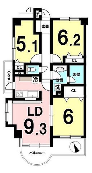 間取りを拡大表示