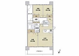 間取図画像 3LDK