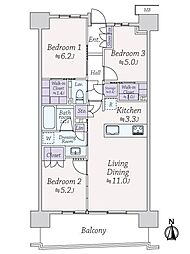 間取図画像 3LDK