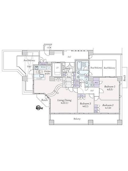 間取りを拡大表示