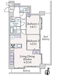 間取図画像 2LDK