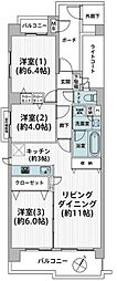 アーベインふじみ野キッズプレース 3LDKの間取図画像