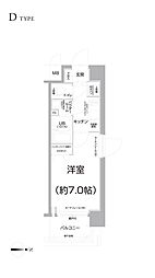 エスリード京都梅小路アヴェニテ 1Kの間取図画像