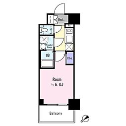 大阪市東淀川区東淡路4丁目マンション 1Kの間取図画像