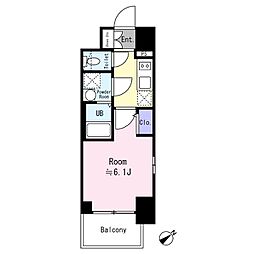大阪市東淀川区東淡路4丁目マンション 1Kの間取図画像