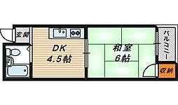 クオーレ成育 1DKの間取図画像