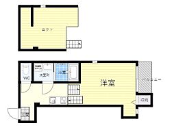 St.グランディール 1Kの間取図画像
