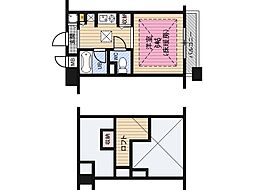 エステムコート大阪城前OBPリバーフロント 1Kの間取図画像
