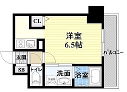 ララプレイスザ・京橋ステラ ワンルームの間取図画像