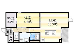 間取図画像 1LDK
