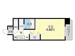 QuintetJOTONOE 1Kの間取図画像