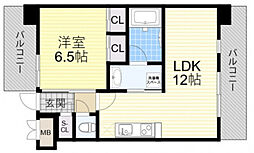 THEPHOERME城北公園 1LDKの間取図画像