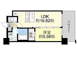 THEPHOERME城北公園 1LDKの間取図画像