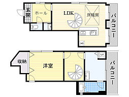 サンパティーク 1LDKの間取図画像