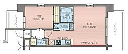 プレジオ今福鶴見 1LDKの間取図画像