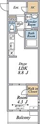 リブリ・Forestria 1LDKの間取図画像