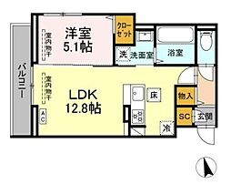 間取図画像 1LDK