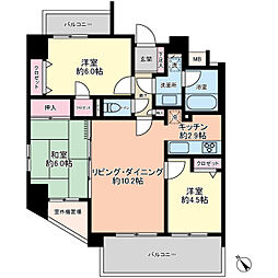 センチュリー座間 3LDKの間取図画像