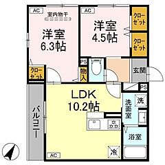 物件の間取り