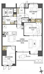 間取図画像 3LDK