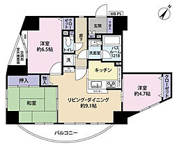 クリオ東村山弐番館 3LDKの間取図画像