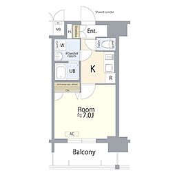 エスリード大須観音プリモ 1Kの間取図画像
