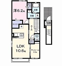 間取図画像 1LDK