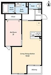間取図画像 1LDK