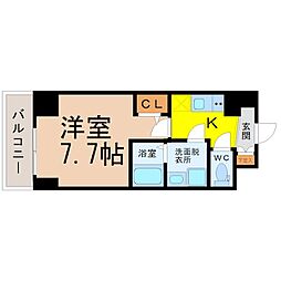 エスリード大須アヴェニュー 1Kの間取図画像