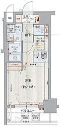 プレサンス名古屋駅前ヴェルロード 1Kの間取図画像