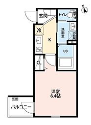 robot home 新守山 1Kの間取図画像
