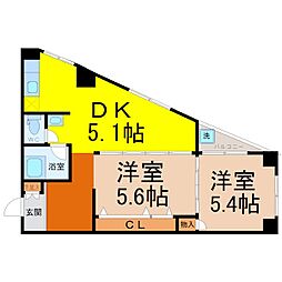 間取図画像 2DK