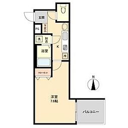 レジデンス名古屋千代田 1Kの間取図画像