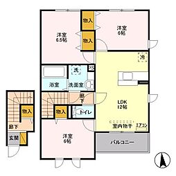 ソラーナ 3LDKの間取図画像