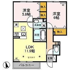 物件の間取り