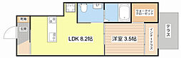 ファブール 1LDKの間取図画像